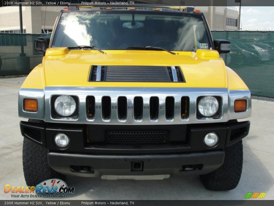 Yellow 2006 Hummer H2 SUV Photo #8