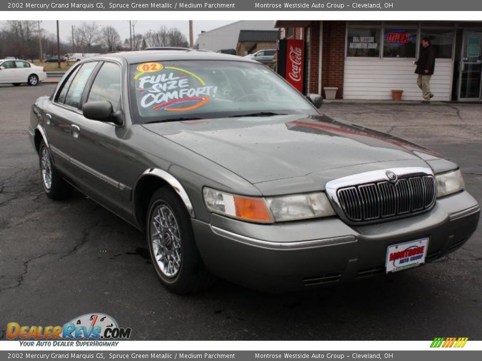 2002 Mercury Grand Marquis GS Spruce Green Metallic / Medium Parchment Photo #1