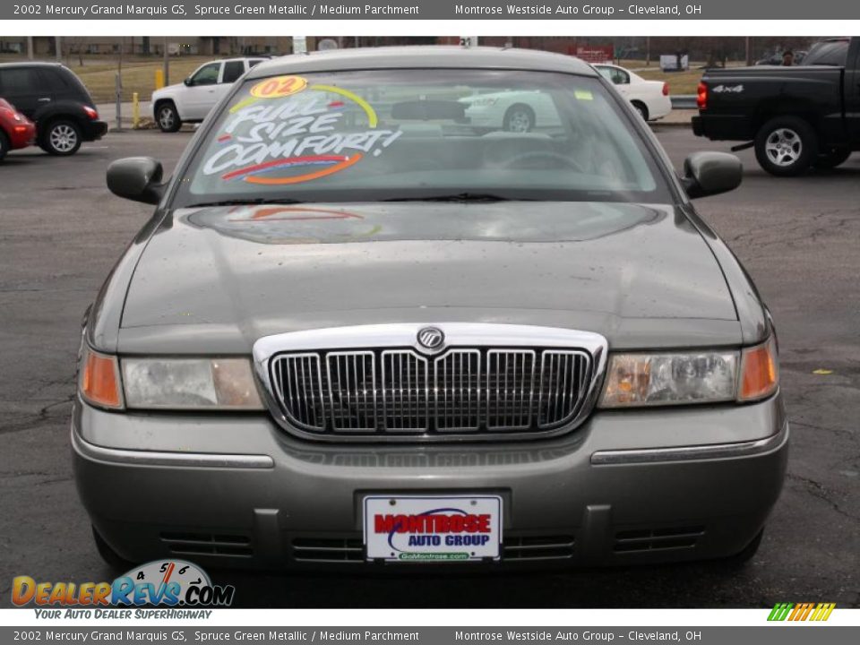 2002 Mercury Grand Marquis GS Spruce Green Metallic / Medium Parchment Photo #2