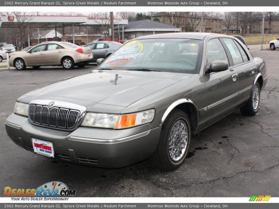 2002 Mercury Grand Marquis GS Spruce Green Metallic / Medium Parchment Photo #3