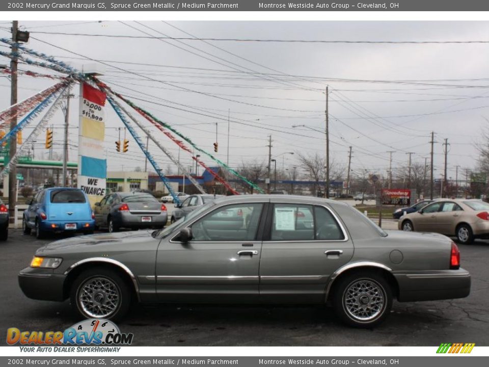 2002 Mercury Grand Marquis GS Spruce Green Metallic / Medium Parchment Photo #4