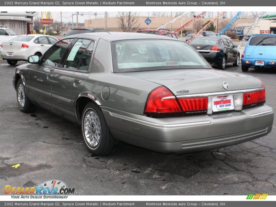 2002 Mercury Grand Marquis GS Spruce Green Metallic / Medium Parchment Photo #5
