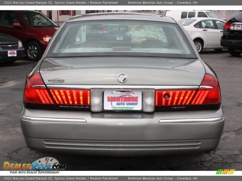 2002 Mercury Grand Marquis GS Spruce Green Metallic / Medium Parchment Photo #6