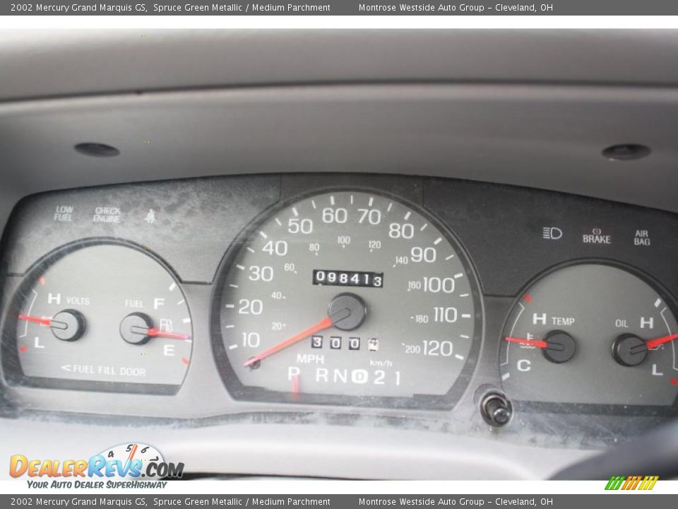 2002 Mercury Grand Marquis GS Gauges Photo #11