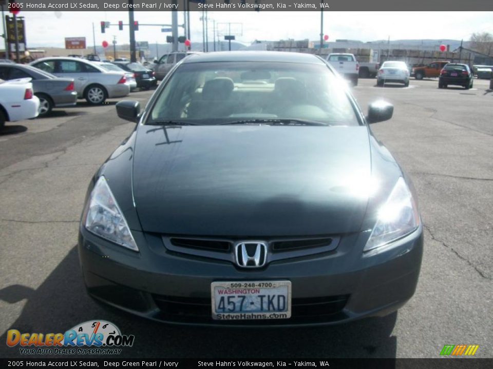 2005 Honda Accord LX Sedan Deep Green Pearl / Ivory Photo #2