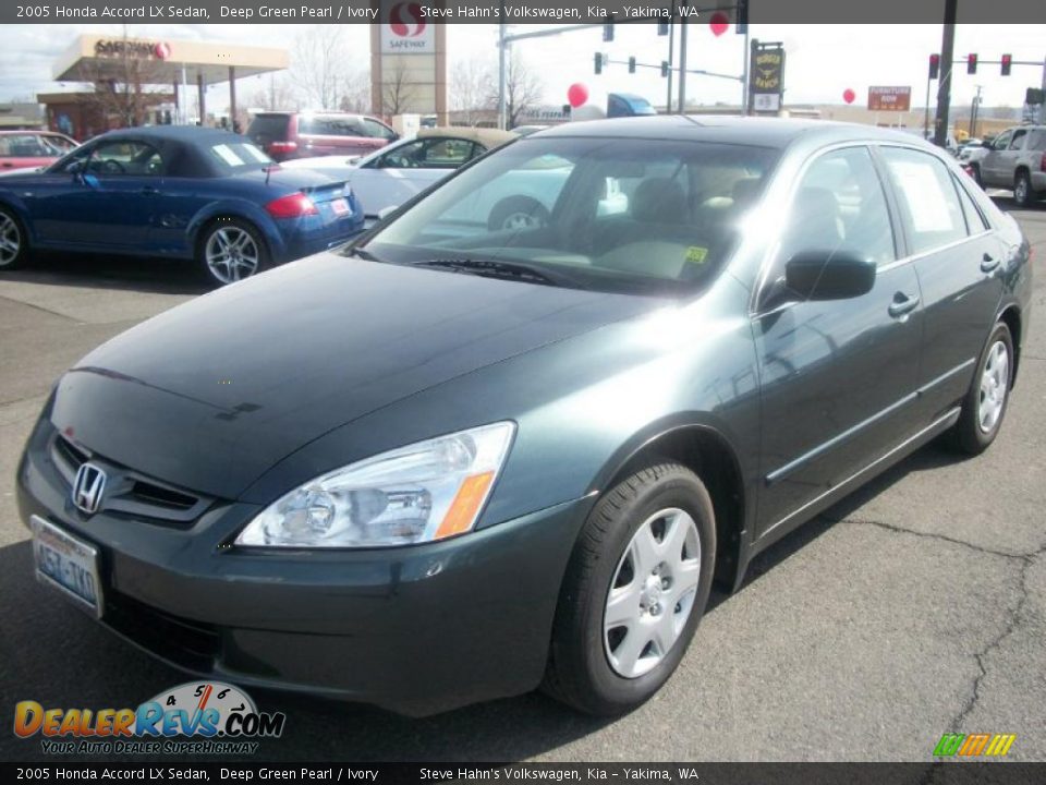 2005 Honda Accord LX Sedan Deep Green Pearl / Ivory Photo #3