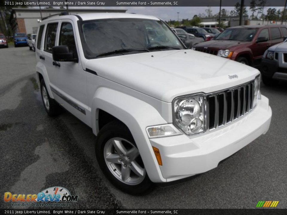 2011 Jeep Liberty Limited Bright White / Dark Slate Gray Photo #1