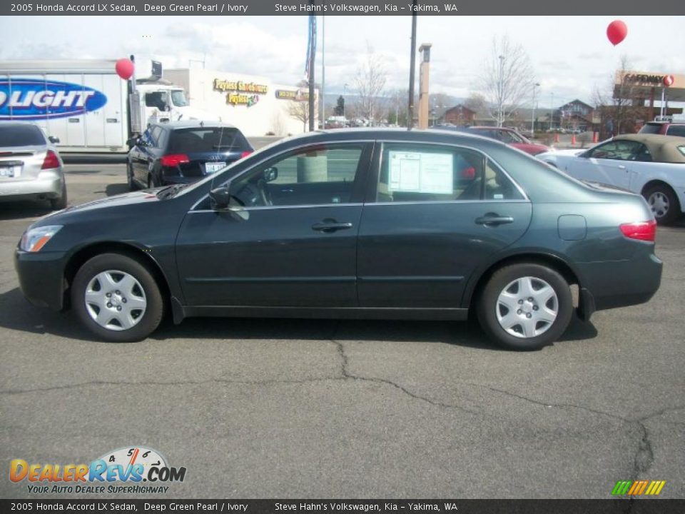 2005 Honda Accord LX Sedan Deep Green Pearl / Ivory Photo #4