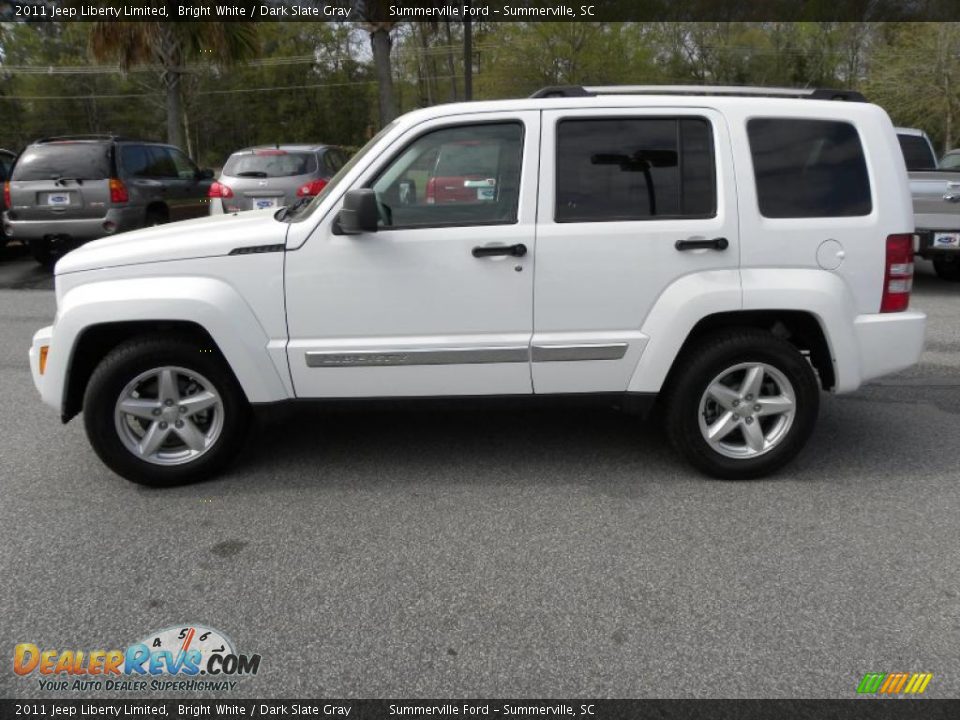 2011 Jeep Liberty Limited Bright White / Dark Slate Gray Photo #2