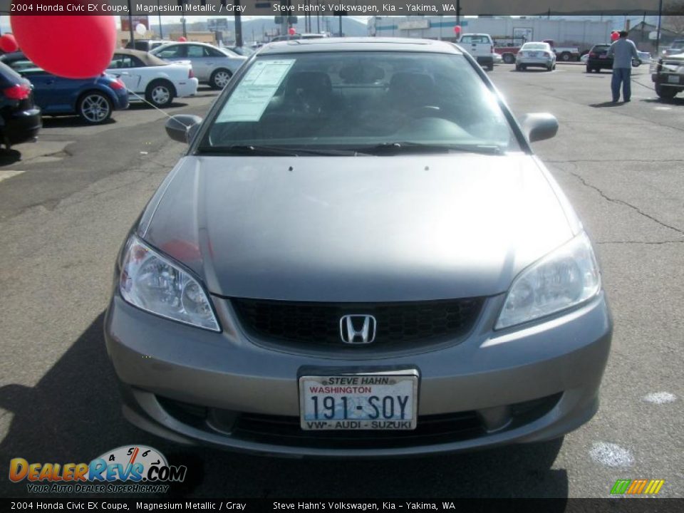 2004 Honda Civic EX Coupe Magnesium Metallic / Gray Photo #2