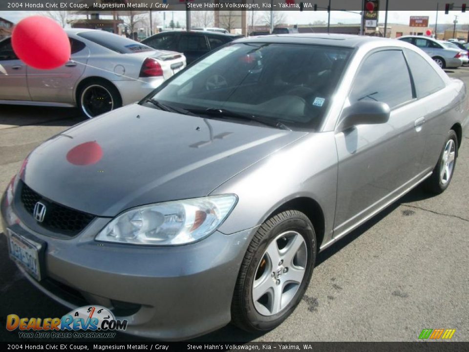 2004 Honda Civic EX Coupe Magnesium Metallic / Gray Photo #3