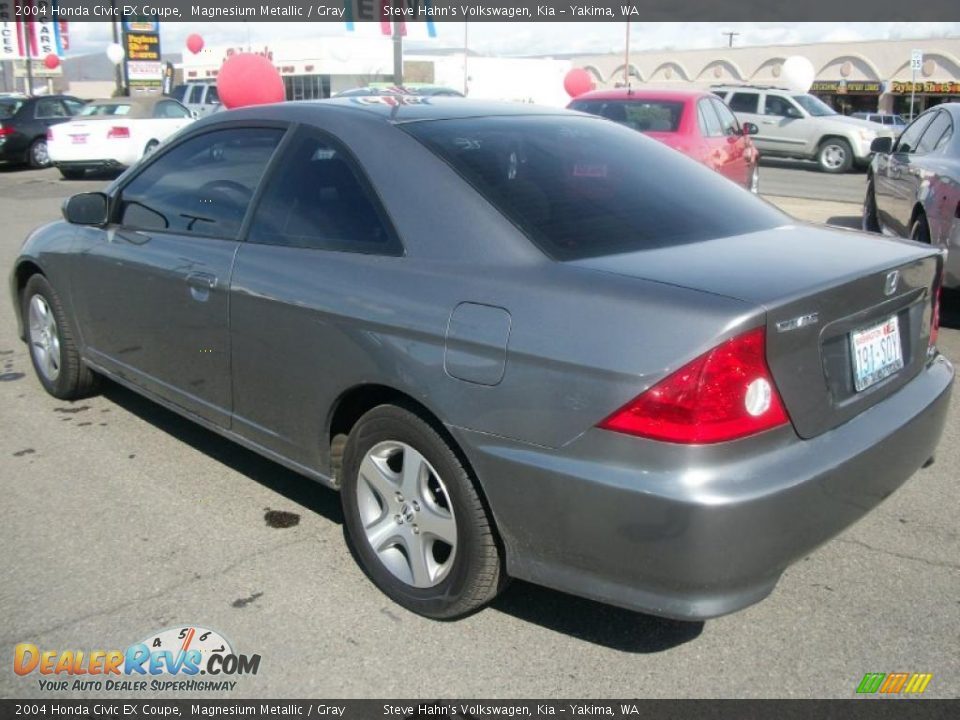 2004 Honda Civic EX Coupe Magnesium Metallic / Gray Photo #5