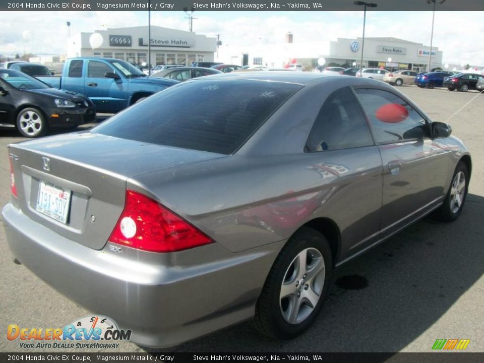 2004 Honda Civic EX Coupe Magnesium Metallic / Gray Photo #7