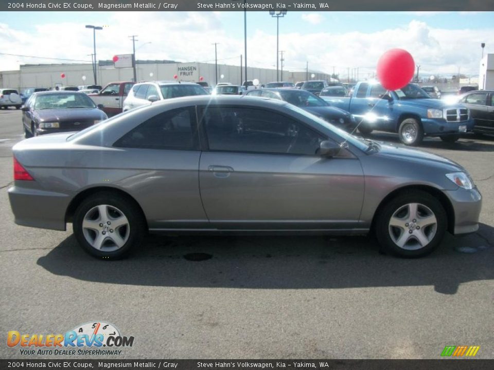 2004 Honda Civic EX Coupe Magnesium Metallic / Gray Photo #8