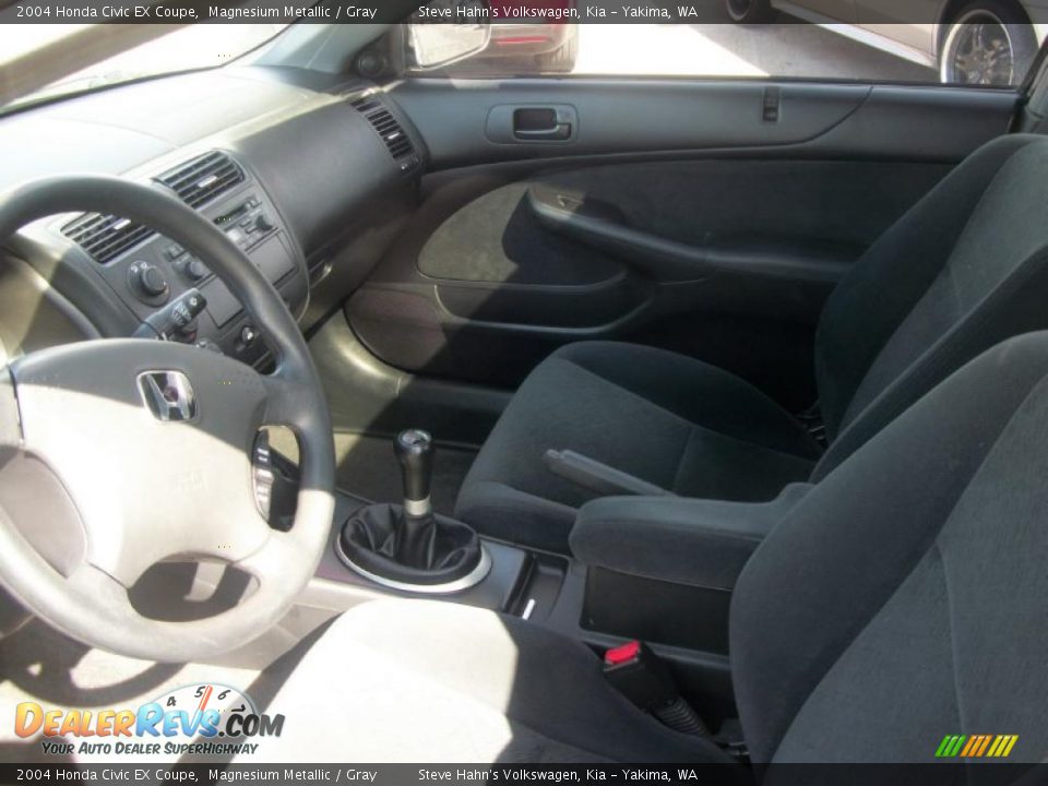 2004 Honda Civic EX Coupe Magnesium Metallic / Gray Photo #11