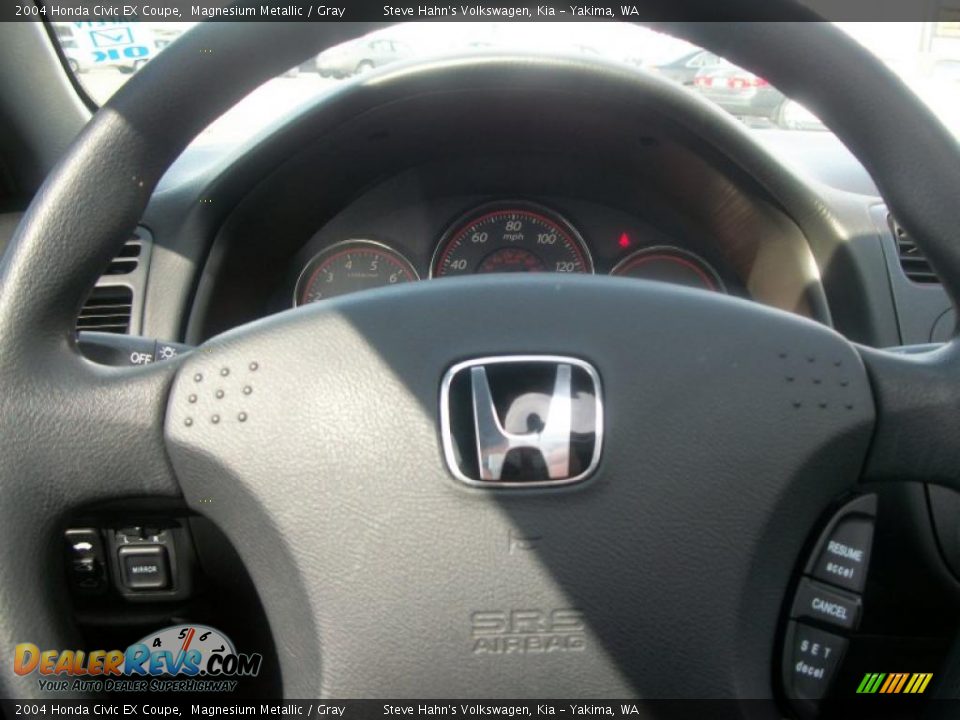 2004 Honda Civic EX Coupe Magnesium Metallic / Gray Photo #12