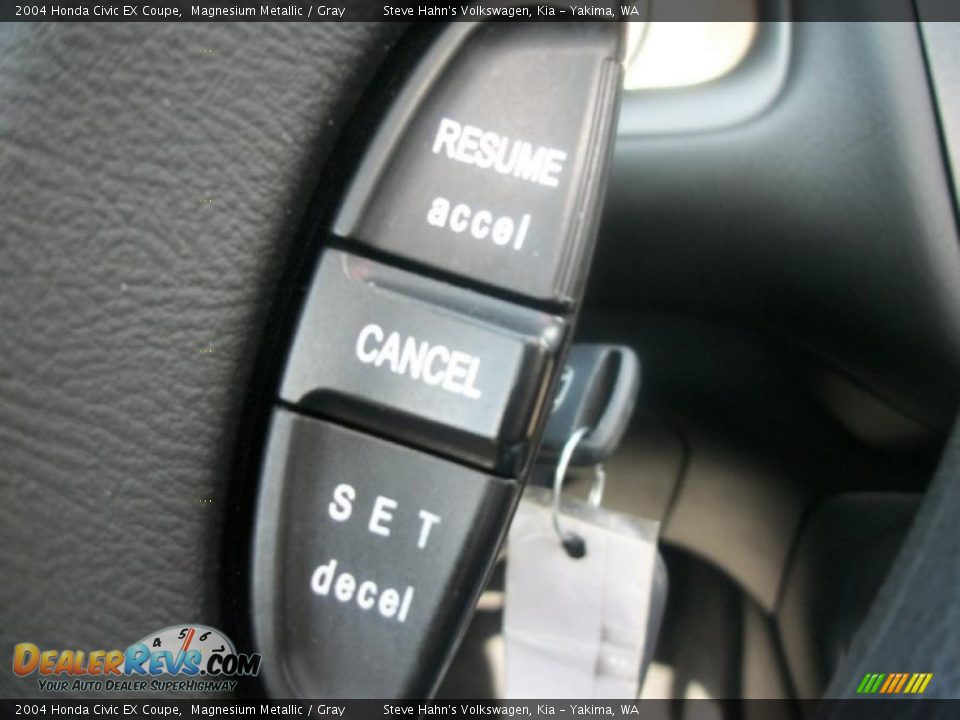 2004 Honda Civic EX Coupe Magnesium Metallic / Gray Photo #13