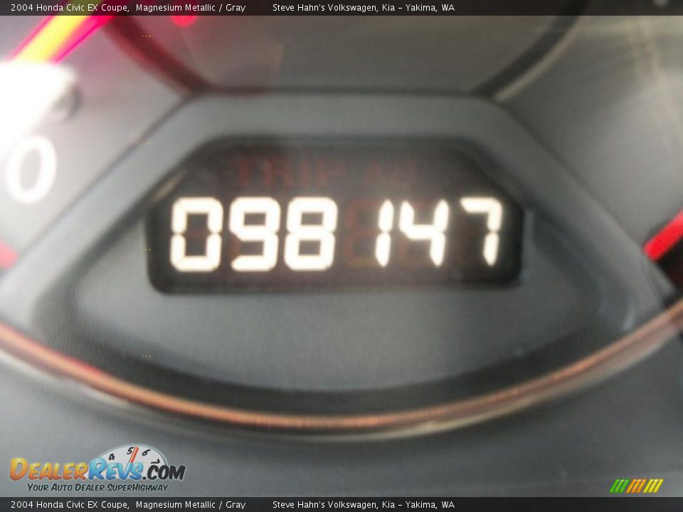 2004 Honda Civic EX Coupe Magnesium Metallic / Gray Photo #15