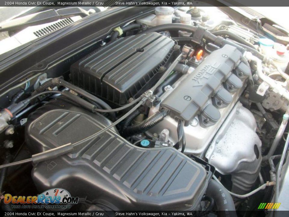 2004 Honda Civic EX Coupe 1.7L SOHC 16V VTEC 4 Cylinder Engine Photo #25