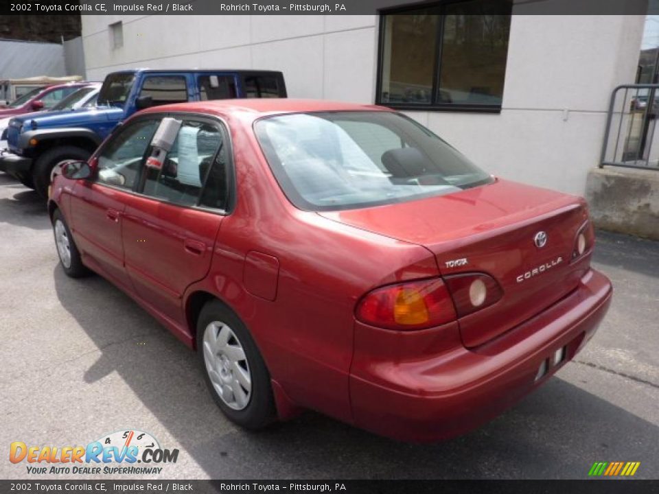 2002 Toyota Corolla CE Impulse Red / Black Photo #2