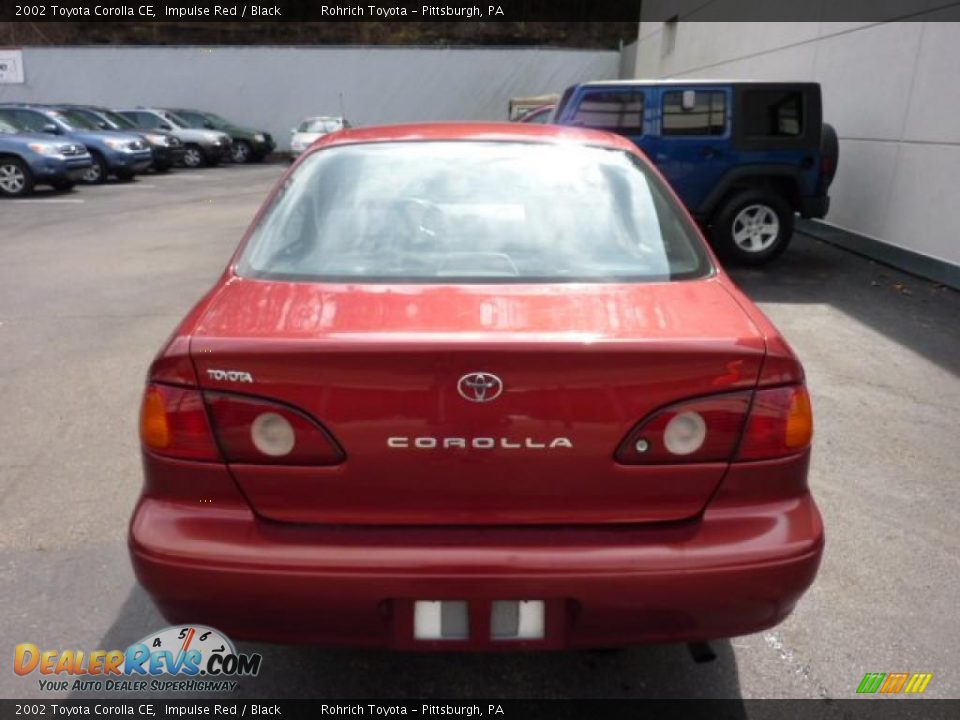 2002 Toyota Corolla CE Impulse Red / Black Photo #3