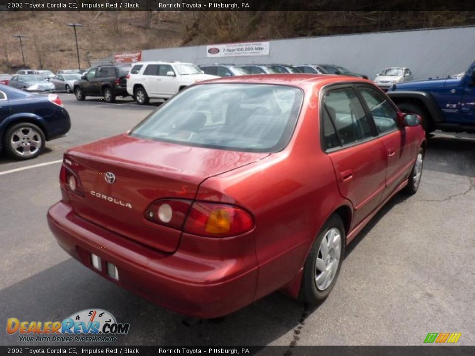 2002 Toyota Corolla CE Impulse Red / Black Photo #4