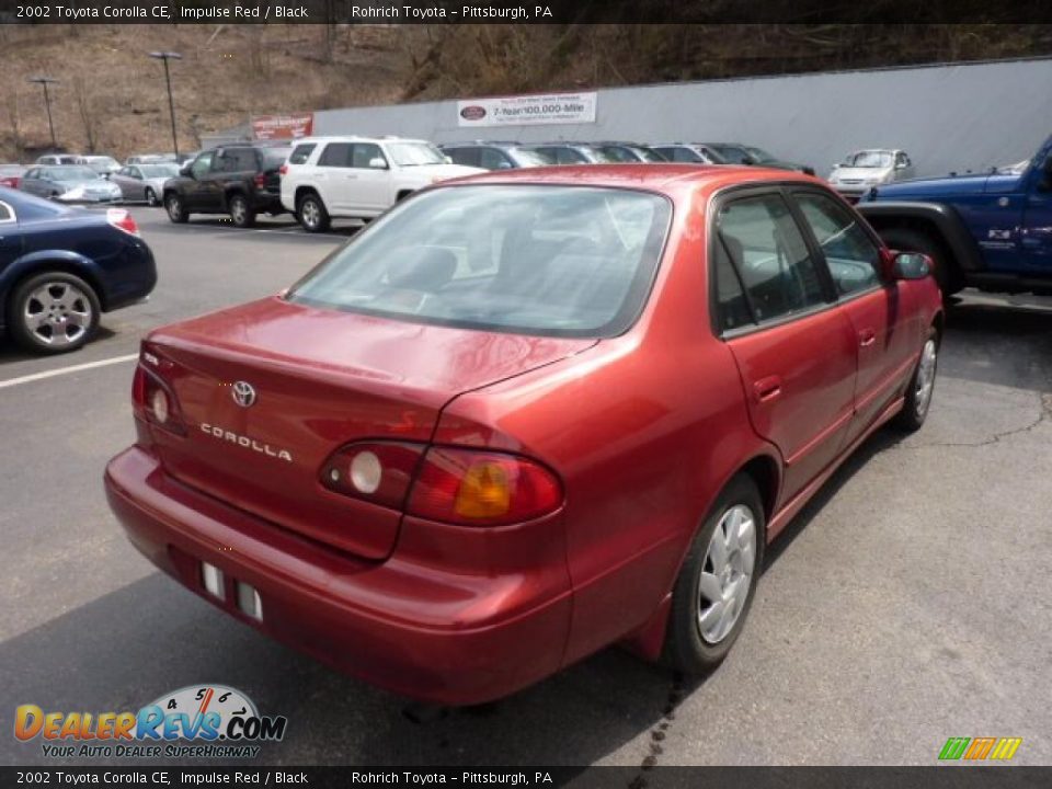 2002 Toyota Corolla CE Impulse Red / Black Photo #4