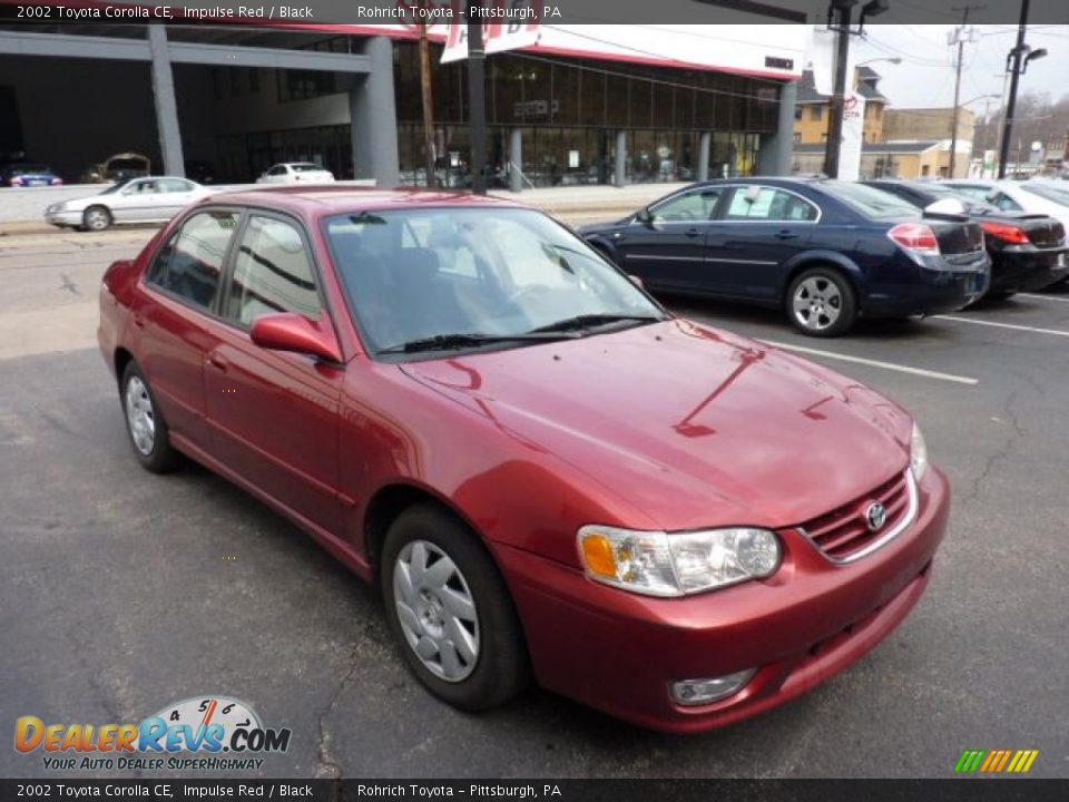 2002 Toyota Corolla CE Impulse Red / Black Photo #6