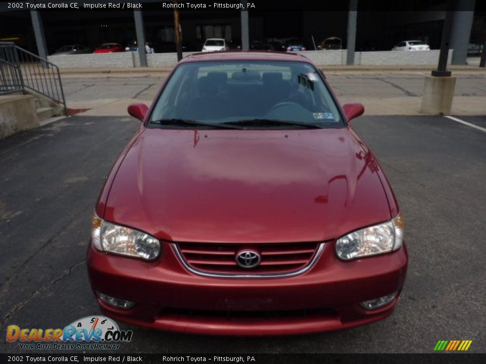 2002 Toyota Corolla CE Impulse Red / Black Photo #10