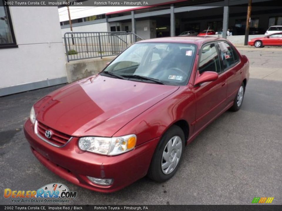 2002 Toyota Corolla CE Impulse Red / Black Photo #11