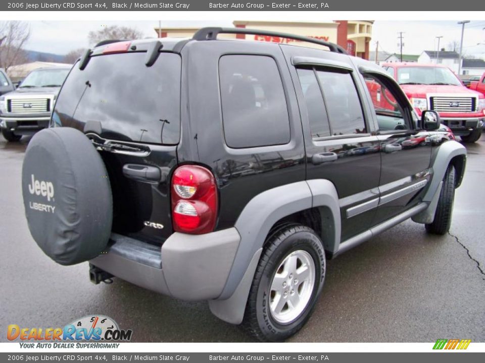 2006 Jeep Liberty CRD Sport 4x4 Black / Medium Slate Gray Photo #5