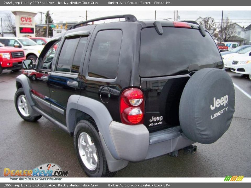 2006 Jeep Liberty CRD Sport 4x4 Black / Medium Slate Gray Photo #7