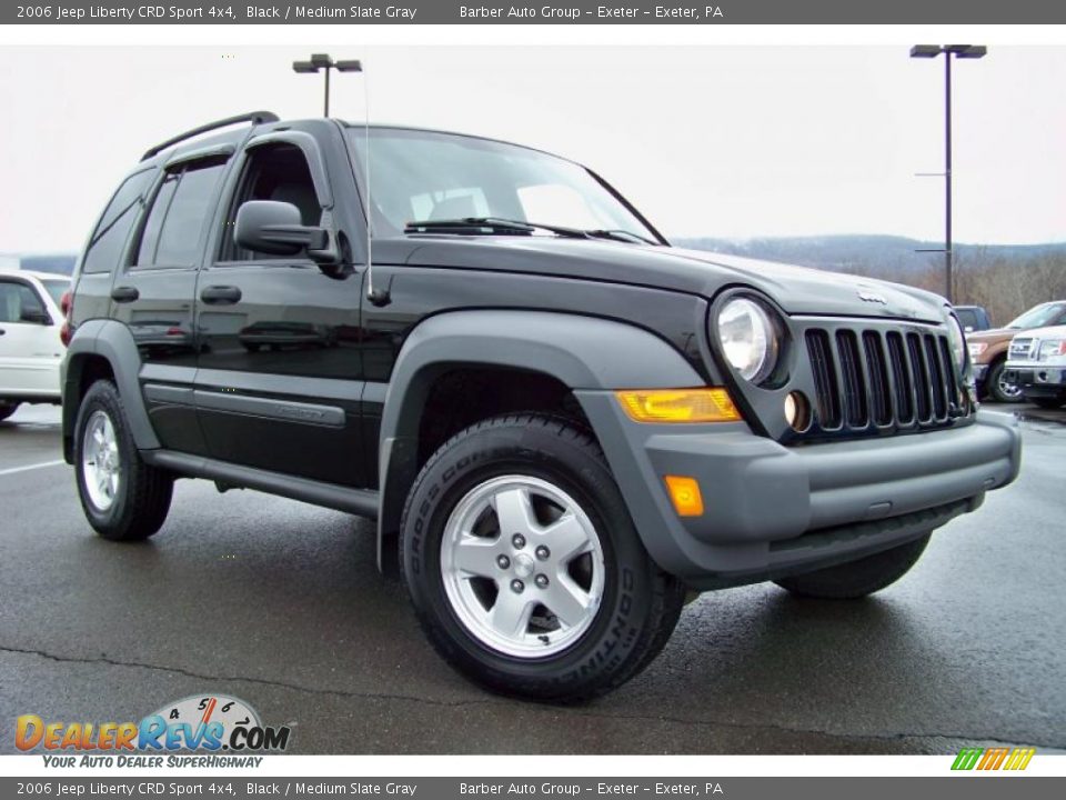 2006 Jeep Liberty CRD Sport 4x4 Black / Medium Slate Gray Photo #26