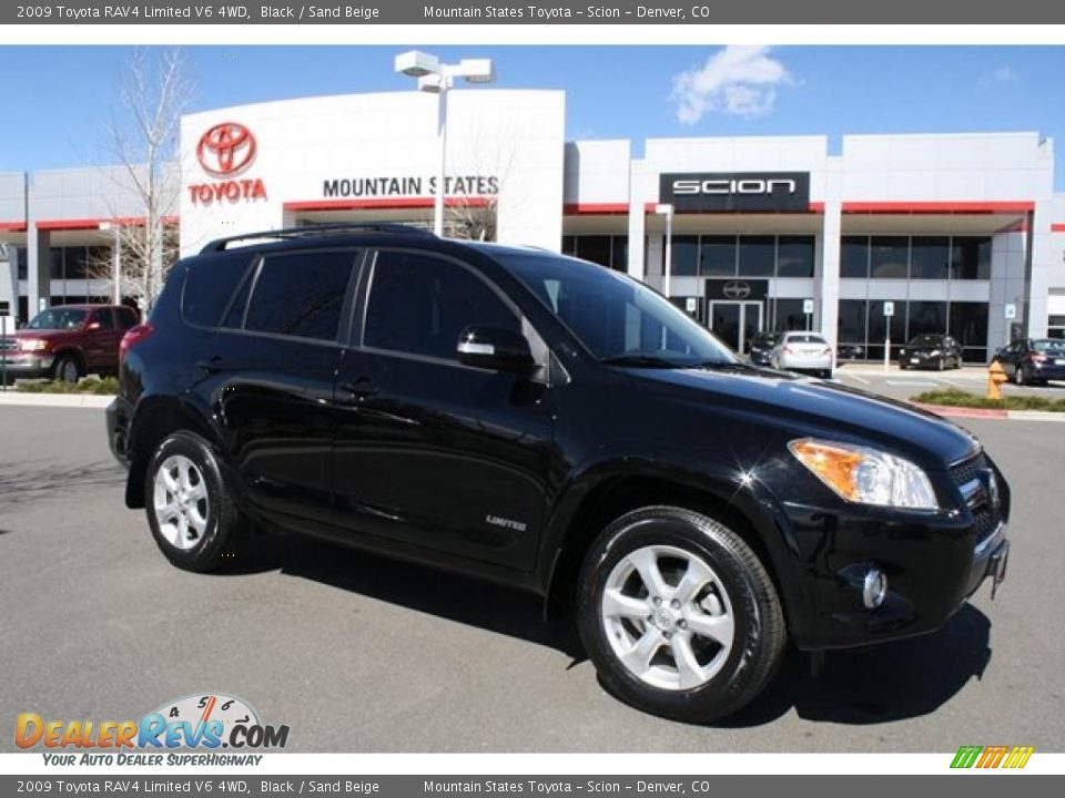 2009 Toyota RAV4 Limited V6 4WD Black / Sand Beige Photo #1