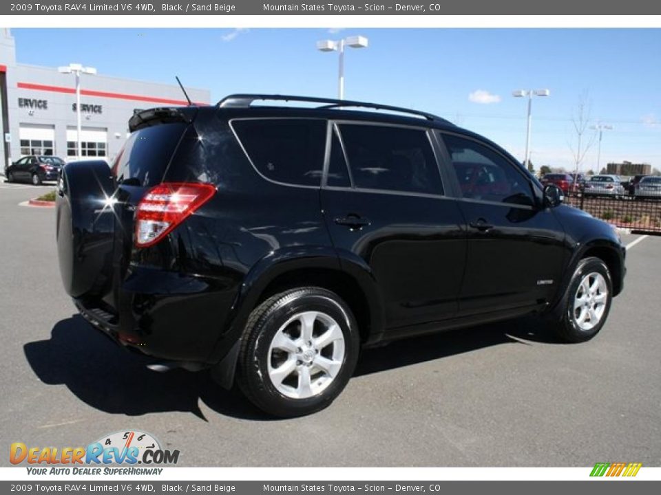 2009 Toyota RAV4 Limited V6 4WD Black / Sand Beige Photo #2