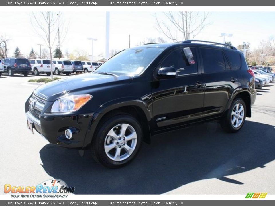 2009 Toyota RAV4 Limited V6 4WD Black / Sand Beige Photo #5