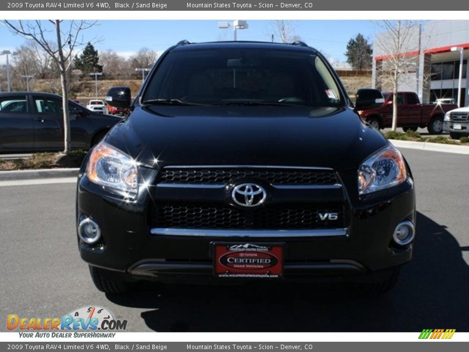 2009 Toyota RAV4 Limited V6 4WD Black / Sand Beige Photo #6