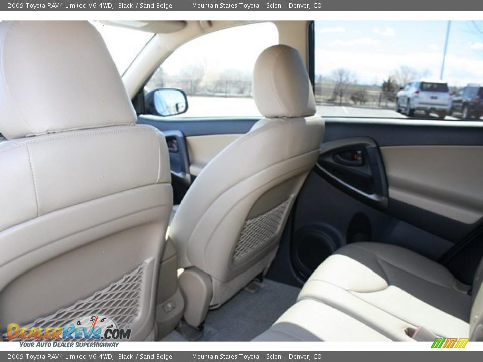 2009 Toyota RAV4 Limited V6 4WD Black / Sand Beige Photo #10