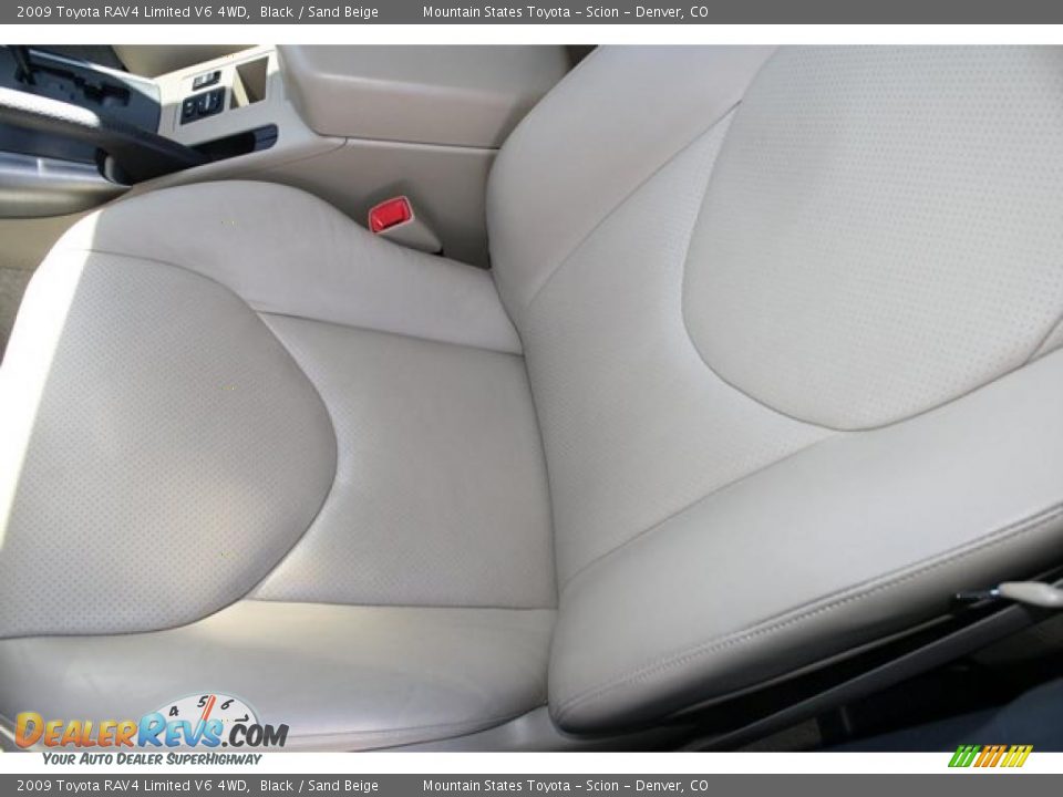 2009 Toyota RAV4 Limited V6 4WD Black / Sand Beige Photo #11