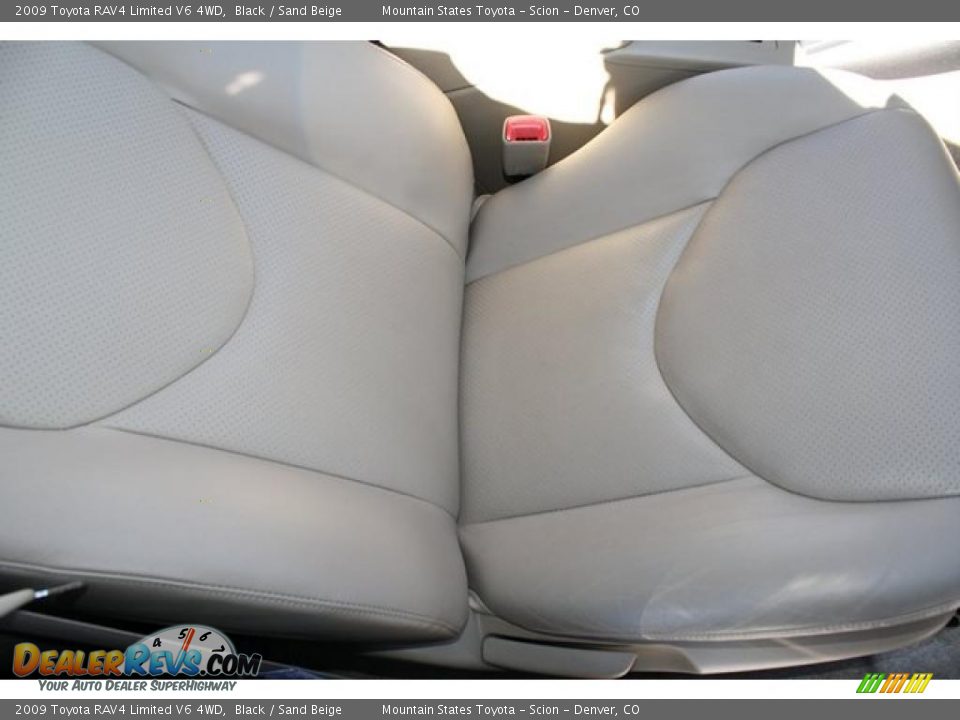 2009 Toyota RAV4 Limited V6 4WD Black / Sand Beige Photo #12