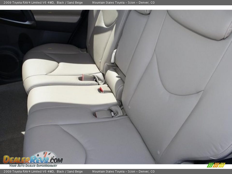 2009 Toyota RAV4 Limited V6 4WD Black / Sand Beige Photo #13