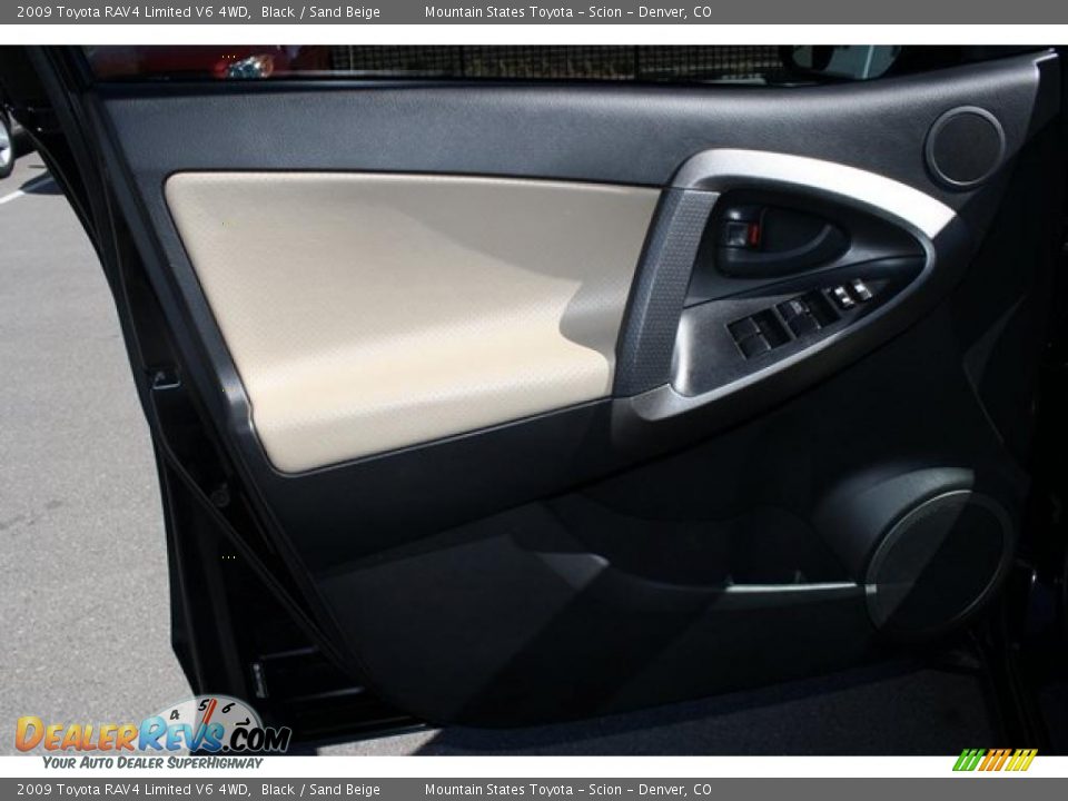 2009 Toyota RAV4 Limited V6 4WD Black / Sand Beige Photo #14