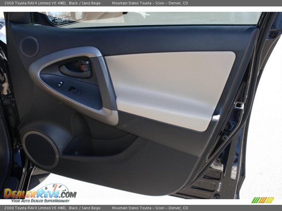 2009 Toyota RAV4 Limited V6 4WD Black / Sand Beige Photo #15