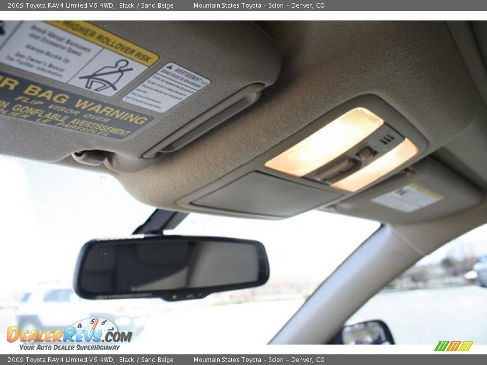 2009 Toyota RAV4 Limited V6 4WD Black / Sand Beige Photo #29
