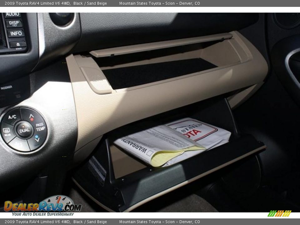 2009 Toyota RAV4 Limited V6 4WD Black / Sand Beige Photo #30