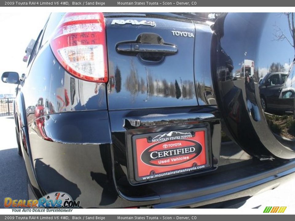 2009 Toyota RAV4 Limited V6 4WD Black / Sand Beige Photo #32