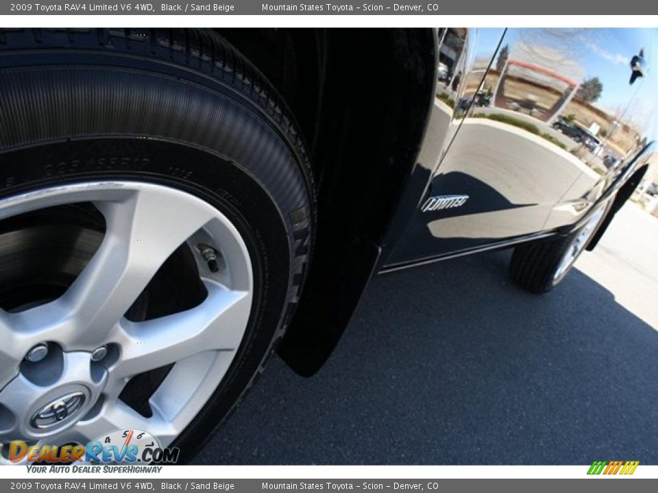 2009 Toyota RAV4 Limited V6 4WD Black / Sand Beige Photo #33