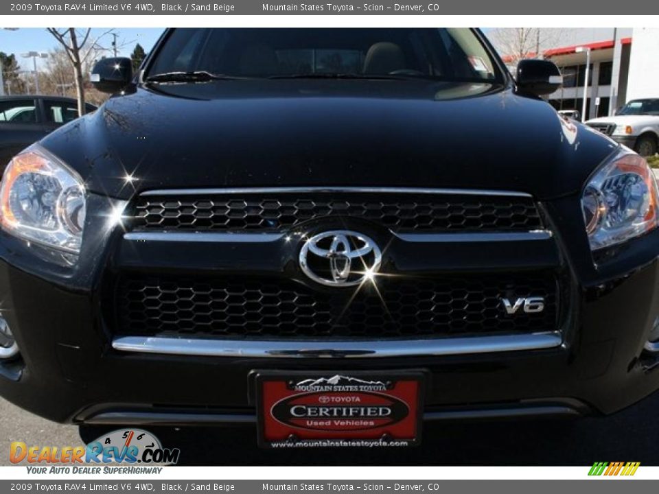 2009 Toyota RAV4 Limited V6 4WD Black / Sand Beige Photo #34