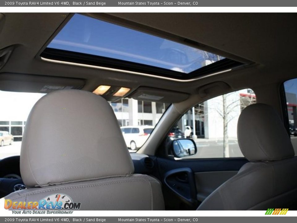 2009 Toyota RAV4 Limited V6 4WD Black / Sand Beige Photo #35