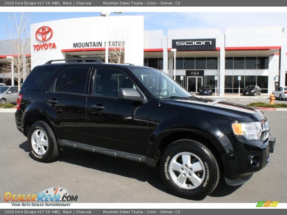 2009 Ford Escape XLT V6 4WD Black / Charcoal Photo #1